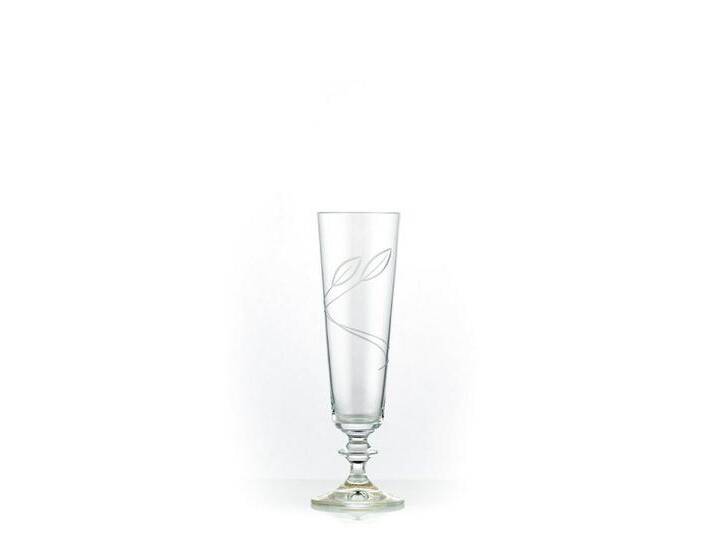 Crystalex Sektglas Bella geschliffen Sektgläser 205 ml 6er Set, Kristallglas, geschliffen, weiß von OTTO