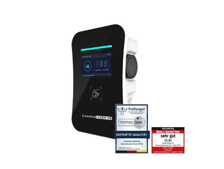 DAHEIM LADEN Elektroauto-Ladestation DaheimLader Touch PRO Wallbox, 11kW / 16A, 3-phasig, mit App, RFID, MID-Stromzähler, DockingStation von OTTO