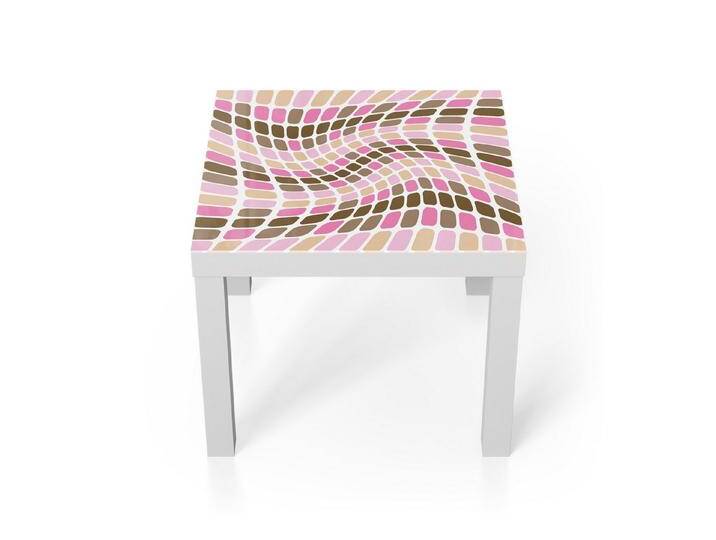 DEQORI Couchtisch 'Ätherische Harmonie', Glas Beistelltisch Glastisch modern, rosa weiß, Weiß DEQORI Couchtisch 'Ätherische Harmonie', Glas Beistelltisch Glastisch modern, rosa weiß, Weiß von OTTO