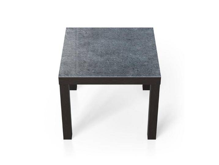 DEQORI Couchtisch 'Detaillierte Betonwand', Glas Beistelltisch Glastisch modern, grau schwarz, Schwarz von OTTO