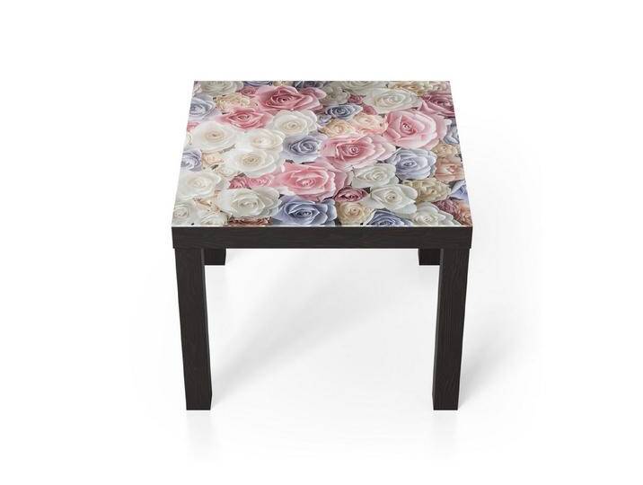 DEQORI Couchtisch 'Sanfte Pastell Rosen', Glas Beistelltisch Glastisch modern, schwarz, Schwarz DEQORI Couchtisch 'Sanfte Pastell Rosen', Glas Beistelltisch Glastisch modern, schwarz, Schwarz von OTTO