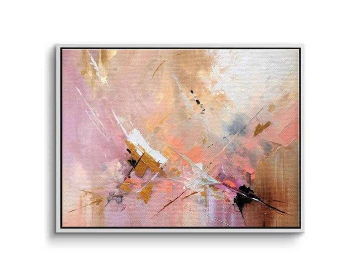 DOTCOMCANVAS® Leinwandbild Soft Edges of Memory, Leinwandbild soft edges of memory abstrakt Kunstdruck Wandbild, weiß, 80 X 60 CM von OTTO