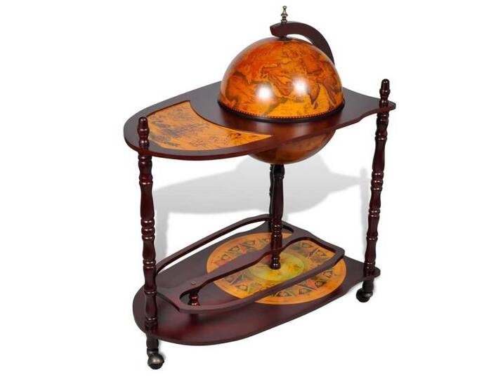 DOTMALL Bartisch Weinregal, Hausbar, Cocktailbarmit Rollen, Erweiterte Tischplatte, braun DOTMALL Bartisch Weinregal, Hausbar, Cocktailbarmit Rollen, Erweiterte Tischplatte, braun von OTTO