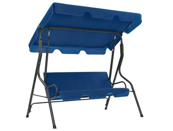 DOTMALL Hollywoodschaukel Schaukel für Garten oder Terrasse 170×110×153 cm, blau, Dunkelblau von OTTO
