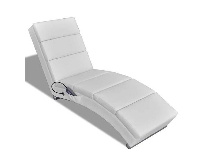 DOTMALL Massagesessel Massage-Chaiselongue Weiß Kunstleder, weiß von OTTO