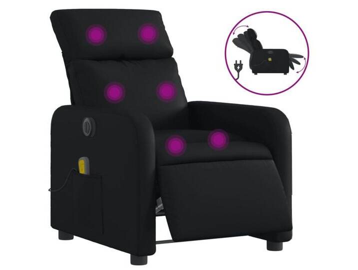 DOTMALL Massagesessel Massagesessel Elektrisch Schwarz Kunstleder, schwarz von OTTO