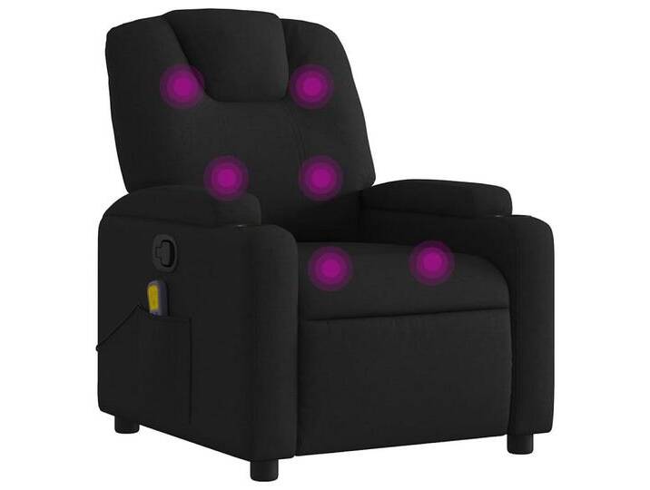 DOTMALL Massagesessel Massagesessel Schwarz Stoff, schwarz von OTTO