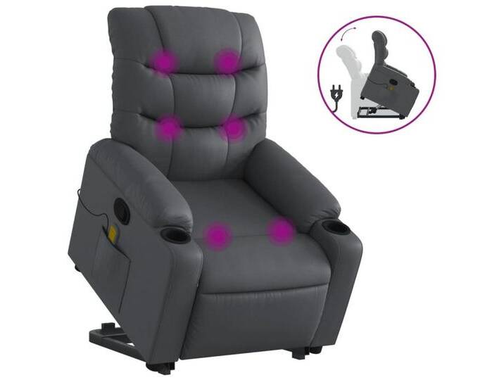 DOTMALL Massagesessel Massagesessel mit Aufstehhilfe Grau Kunstleder, grau DOTMALL Massagesessel Massagesessel mit Aufstehhilfe Grau Kunstleder, grau von OTTO