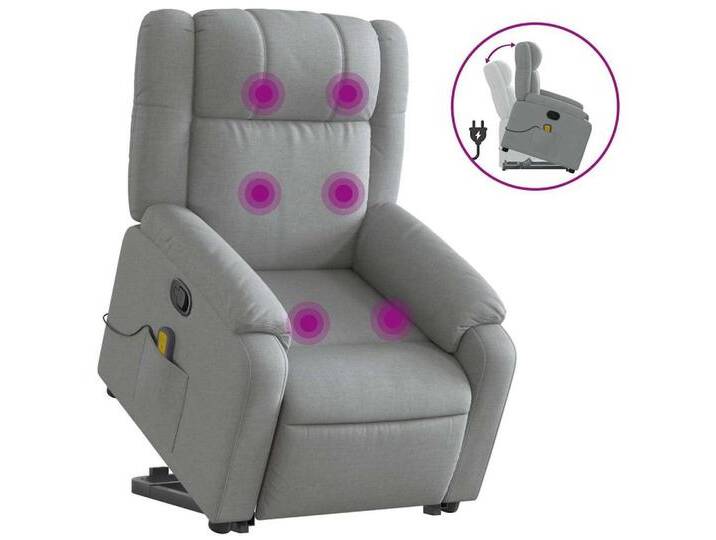 DOTMALL Massagesessel Massagesessel mit Aufstehhilfe Hellgrau Stoff, grau DOTMALL Massagesessel Massagesessel mit Aufstehhilfe Hellgrau Stoff, grau von OTTO