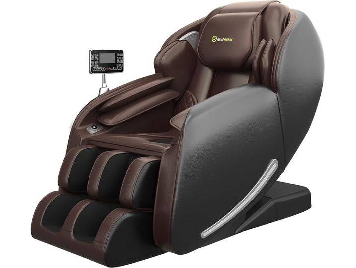 DOTMALL Massagesessel Real Relax Favor-06, Massage-Sessel mit Heizung Körperscan Bluetooth, braun von OTTO