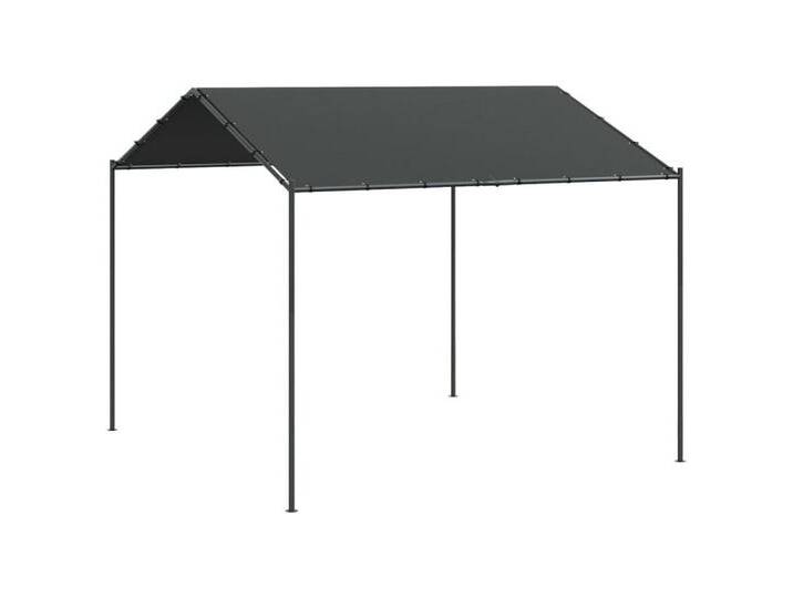 DOTMALL Pavillon Gartenpavillon Anthrazit 3x3 m Stahl und Stoff von OTTO
