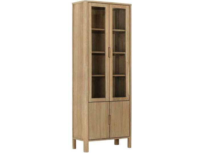 DTP Vitrine Forte aus Teakholz, 80 cm, beige von OTTO