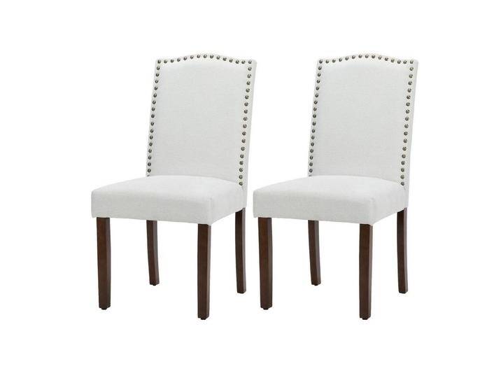 DUMOS Esszimmerstuhl Set,Gepolstert küchenstühle,Holz-Essstühle (3 Farben, 2 Materialien, 3 Größen-Sets), 2er, 4er, 6er Set mit Holzrahmen, grau, Leinen von OTTO