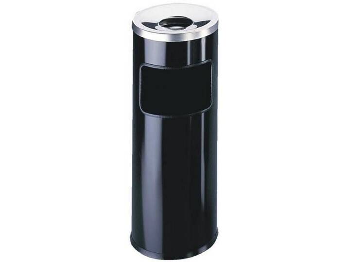 DURABLE Papierkorb Papierkorb Safe mit Ascher rund 17+2l schwarz, schwarz von OTTO