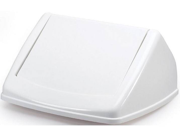 DURABLE Papierkorb Schwingdeckel Durabin Flip Lid Square 40 weiß, weiß von OTTO