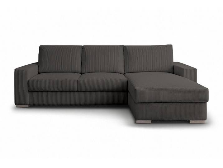 Deine Möbel 24 Ecksofa CORD - MINI 230 cm breit in Cord-Stoff Kuschelsofa, Ecksofa mit Ottomane 3 Teile, lose Rückenkissen waschbare Kissenbezüge Sofa in verschiedenen Farben von OTTO