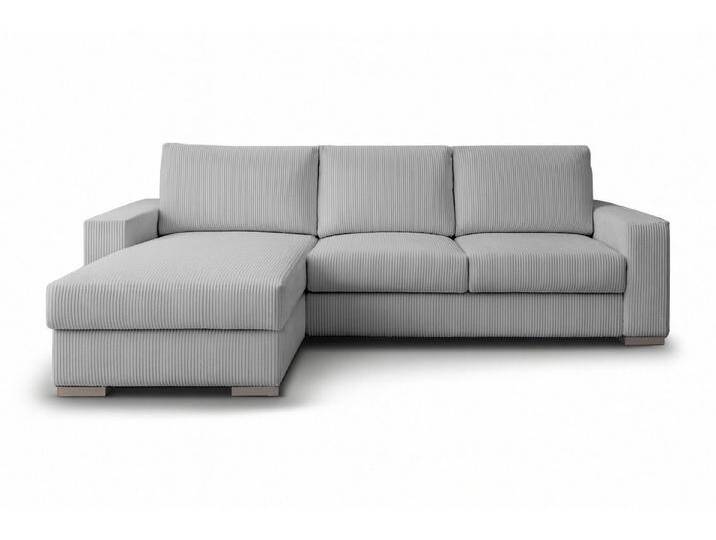 Deine Möbel 24 Ecksofa CORD - MINI 230 cm breit in Cord-Stoff Kuschelsofa, Ecksofa mit Ottomane 3 Teile, lose Rückenkissen waschbare Kissenbezüge Sofa in verschiedenen Farben von OTTO