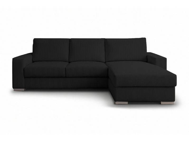 Deine Möbel 24 Ecksofa CORD - MINI 230 cm breit in Cord-Stoff Kuschelsofa, Ecksofa mit Ottomane 3 Teile, lose Rückenkissen waschbare Kissenbezüge Sofa in verschiedenen Farben von OTTO
