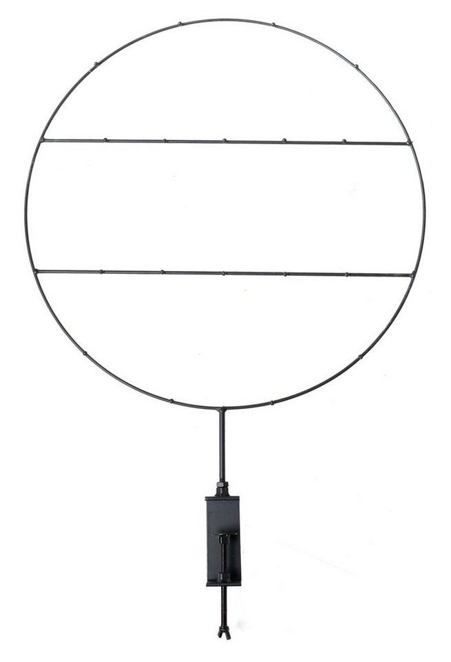 Dekoobjekt LASSANDA, H 62 cm, Schwarz, Metall, 18 Aufhänger, Klemmschraube zur Montage an Tischplatten von OTTO