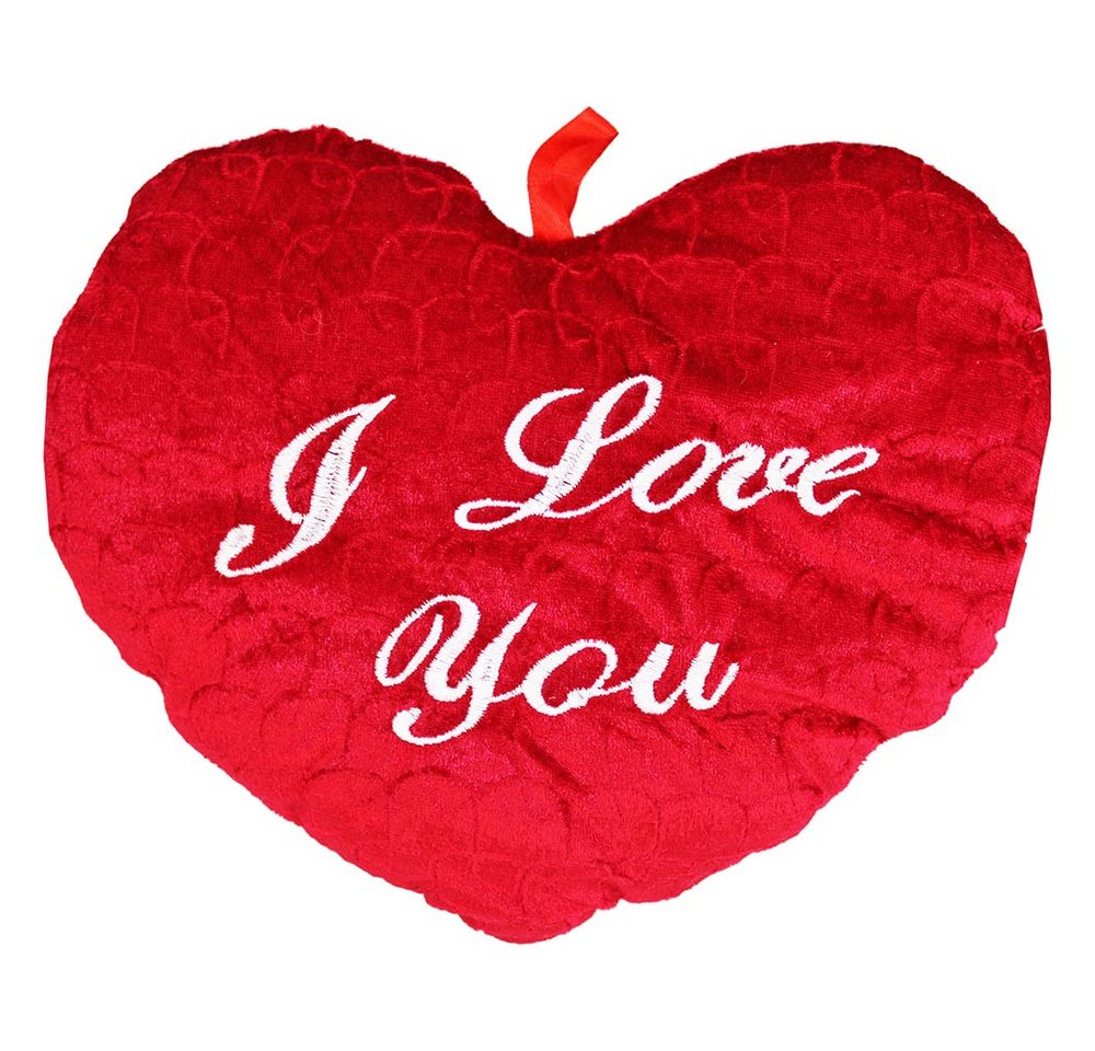 Dekokissen Herz Plüschkissen "I love you" - ca. 25 x 28 cm von OTTO