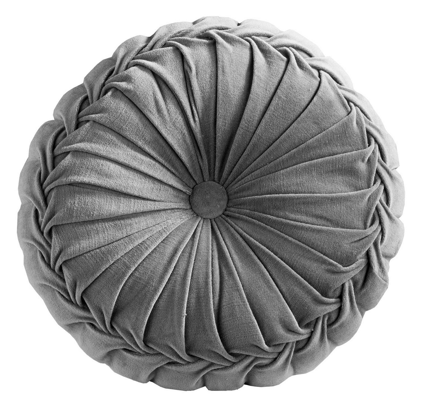 Dekokissen KANAN VELVET, Grau, Unifarben, Baumwolle, Ø 60 cm Dekokissen KANAN VELVET, Grau, Unifarben, Baumwolle, Ø 60 cm von OTTO