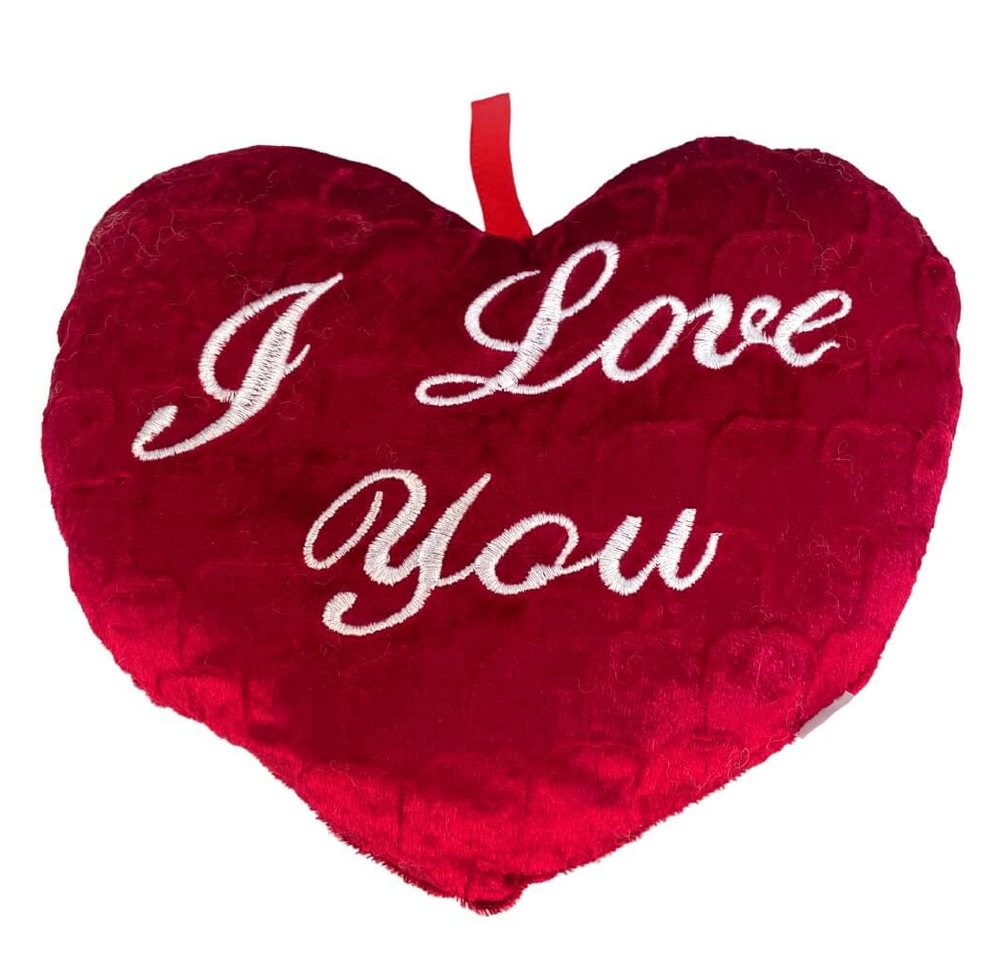 Dekokissen Kissen Herz rot 22 cm I love you"" von OTTO