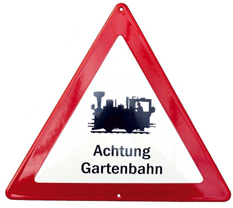 Dekoobjekt Emaille-Schild Achtung Gartenbahn Dekoobjekt Emaille-Schild Achtung Gartenbahn von OTTO