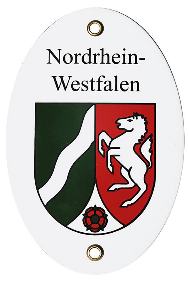 Dekoobjekt Emaille-Schild Länderwappen NRW. Dekoobjekt Emaille-Schild Länderwappen NRW. von OTTO