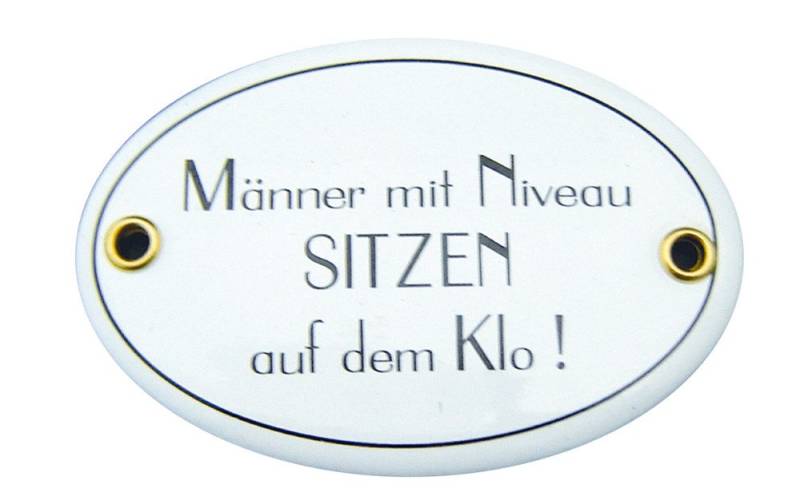 Dekoobjekt Männer mit Niveau.., Emailliertes Schild Dekoobjekt Männer mit Niveau.., Emailliertes Schild von OTTO