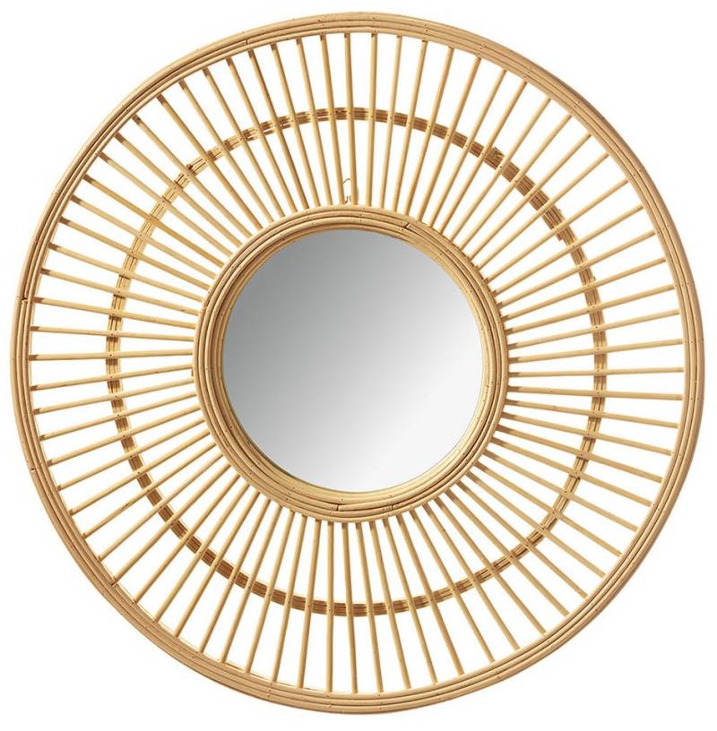 Kobolo Dekoobjekt Spiegel Wandspiegel LINA Rattan, aus natürlchem Rattan von Kobolo