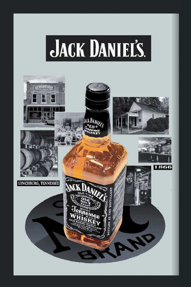 Dekospiegel KS310 Jack Daniels - 1866 - Bedruckter Spiegel von OTTO