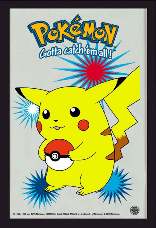 Dekospiegel KS404 Pokemon - Pokémon - Pikachu Stelle - Bedruckter Spiegel von OTTO