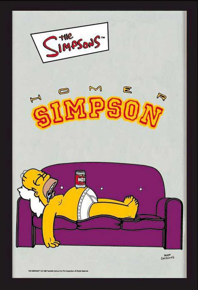 Dekospiegel KS16 Simpsons, The - Couch - Bedruckter Spiegel von OTTO