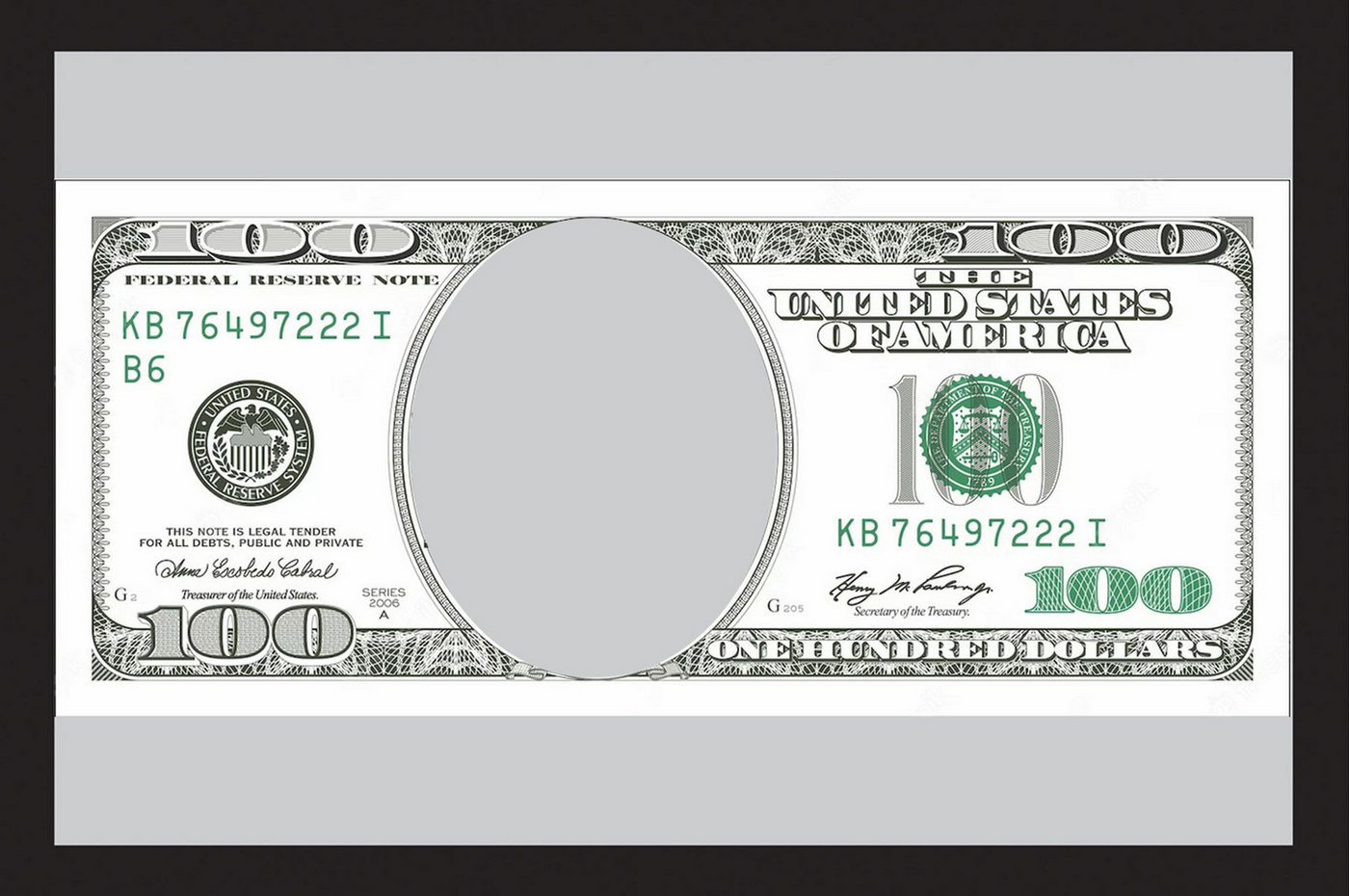 Dekospiegel KS435 Dollar - Zeichen - Bedruckter Spiegel von OTTO