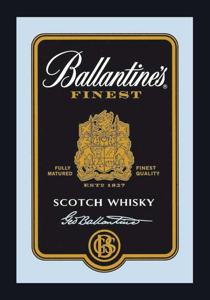 Dekospiegel KS239 Ballantines - Black Label - Bedruckter Spiegel von OTTO