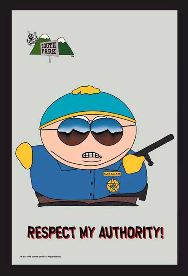 Dekospiegel KS26 South Park - Cartman Police - Bedruckter Spiegel von OTTO