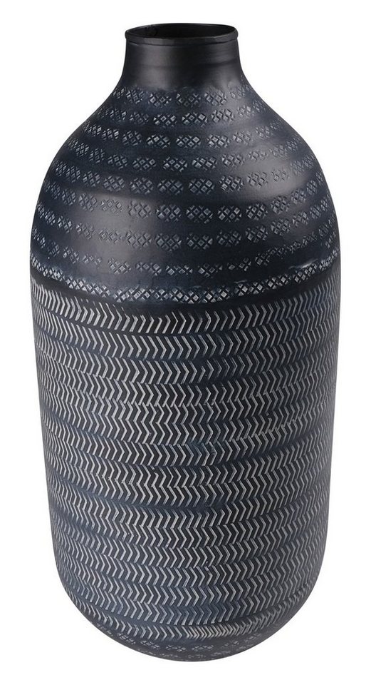 Dekovase CARISTAS, Vase, Schwarz, Metall, H 33 cm (1 St) von OTTO