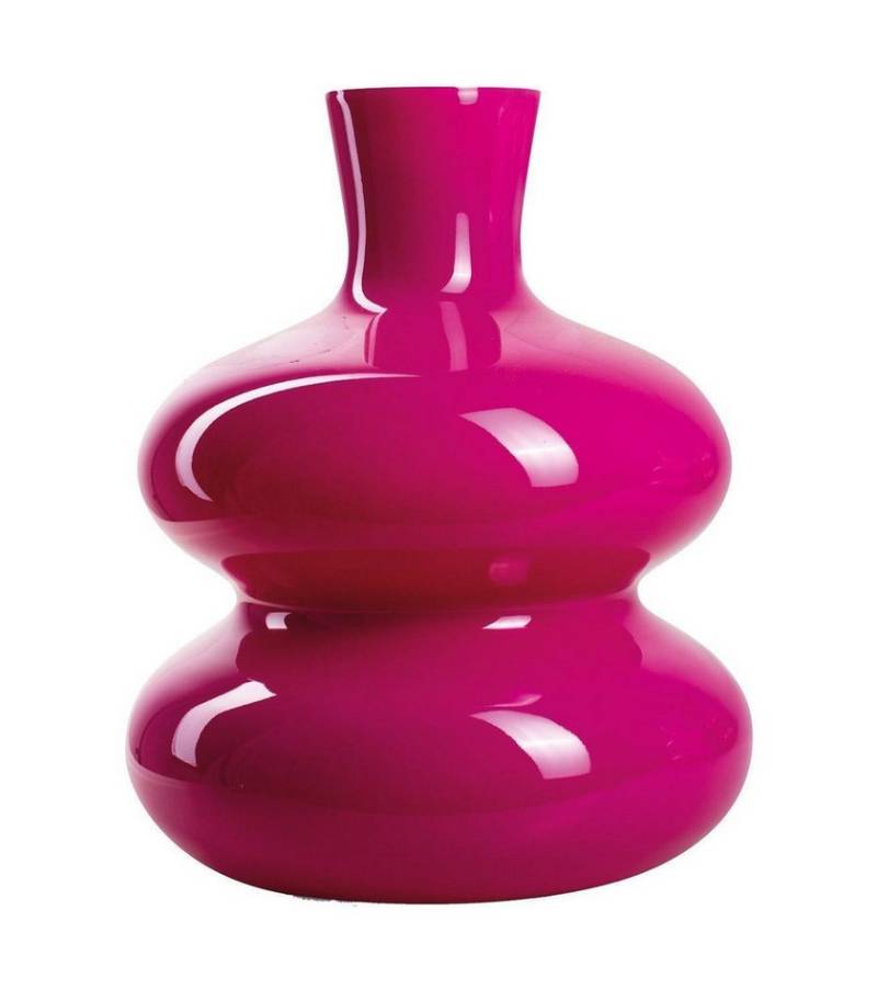 Dekovase FIGGY, Ø 29 x H 35 cm, Magentafarben, Glas, (1 St) von OTTO