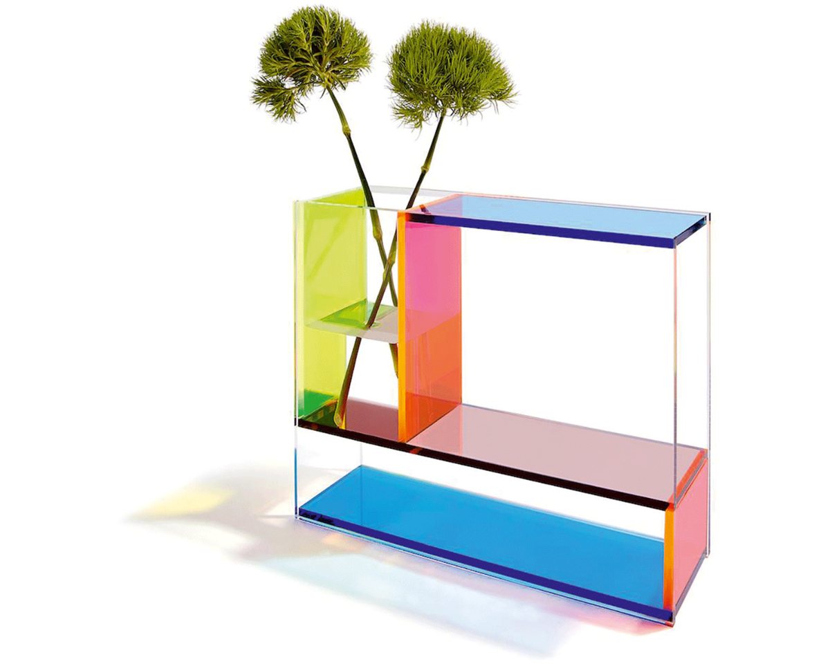 Dekovase MOMA MONDRI VASE Neon, VASE, Frank Kerdil von OTTO