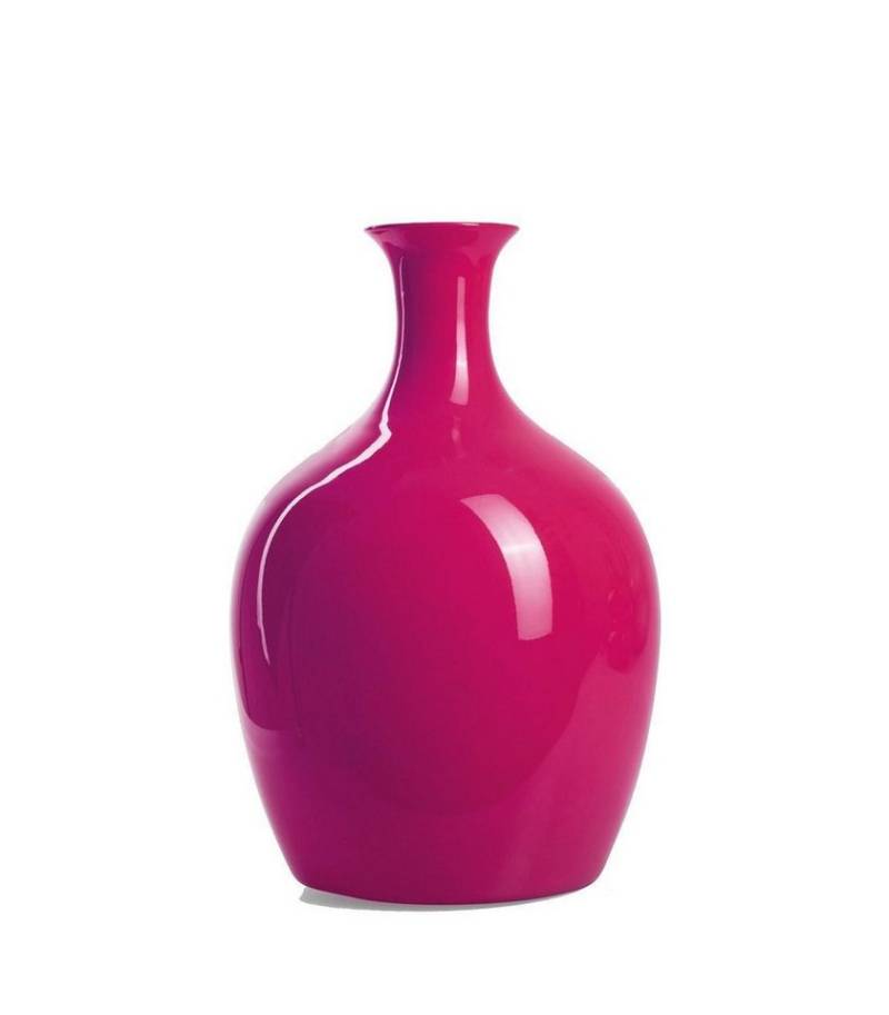 Dekovase TINKELS, Ø 23 x H 35 cm, Magentafarben, Glas, (1 St) von OTTO