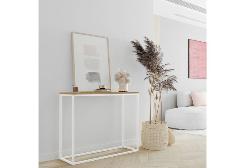 Design Möbel Konsolentisch Konsolentisch LOFT DESIGN Weiß / Wotan DM von Design Möbel