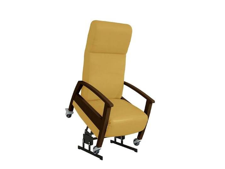 Devita Stuhl Pflegesessel GANDA Lift 2 mit Aufstehhilfe, Rollen bis 140 kg (kein Set), made in Germany, gelb von OTTO