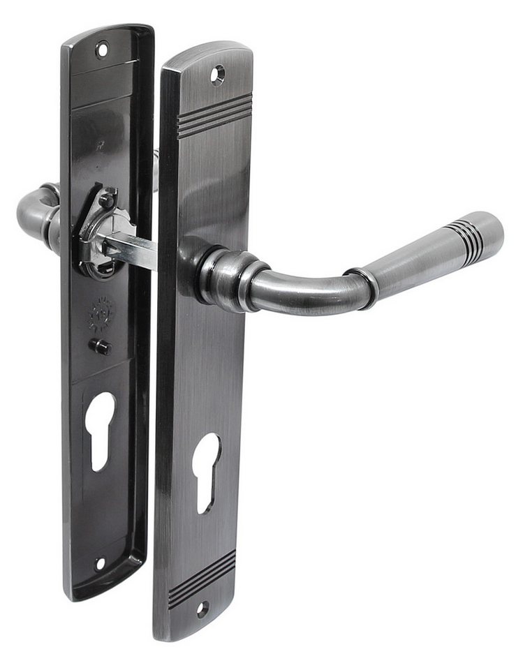 Drückergarnitur Messing Türbeschlag Helena Prime LS PZ Edelstahlfarbig geschwärzt, Drücker außen, mit Rückholfeder zur Schlossentlastung Drückergarnitur Messing Türbeschlag Helena Prime LS PZ Edelstahlfarbig geschwärzt, Drücker außen, mit Rückholfeder zur Schlossentlastung von OTTO