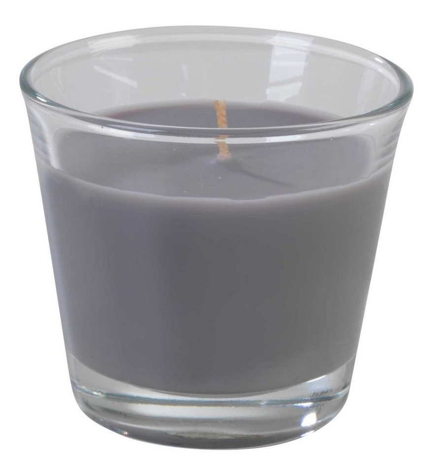 Duftkerze im Glas KINDALO, Harmony, Grau, Ø 9 x H 8 cm von OTTO