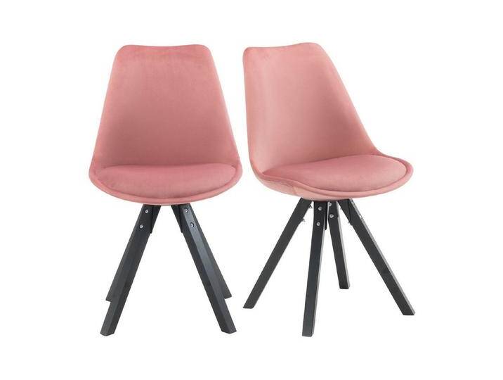 Duhome Esszimmerstuhl 518EM, (2er Set) Skandinavisches Retro-Design, elegant, rosa, Samt, Pink von OTTO