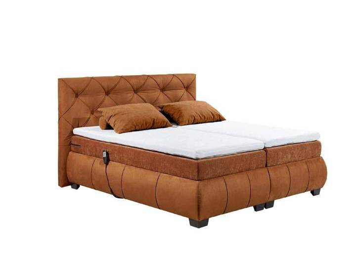 ED EXCITING DESIGN Boxspringbett Mansura 180 x 200 - Motorfunktion (Bett inkl. Matratze & Topper), Premium-Boxspringbett, Samtoptik, elektrisch verstellbar von OTTO