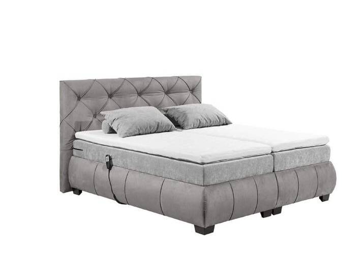 ED EXCITING DESIGN Boxspringbett Mansura 180 x 200 - Motorfunktion (Bett inkl. Matratze & Topper), Premium-Boxspringbett, Samtoptik, elektrisch verstellbar von OTTO