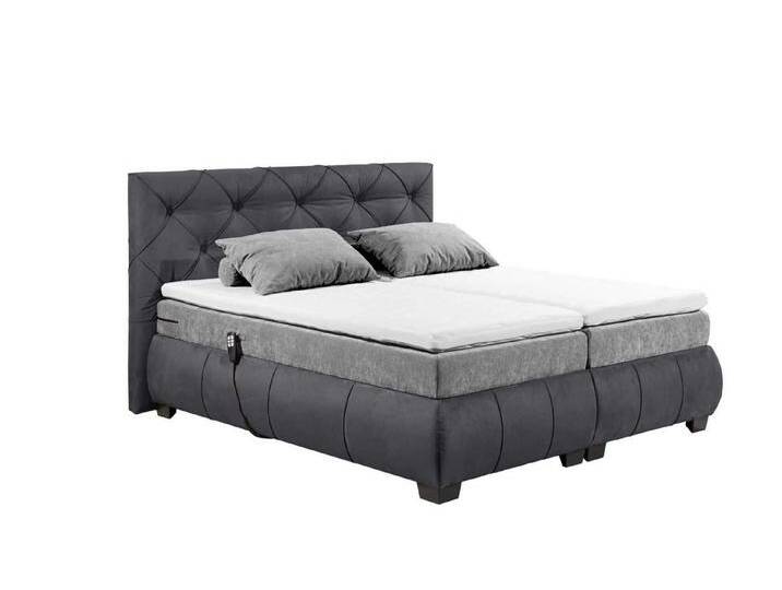 ED EXCITING DESIGN Boxspringbett Mansura 180 x 200 - Motorfunktion (Bett inkl. Matratze & Topper), Premium-Boxspringbett, Samtoptik, elektrisch verstellbar von OTTO