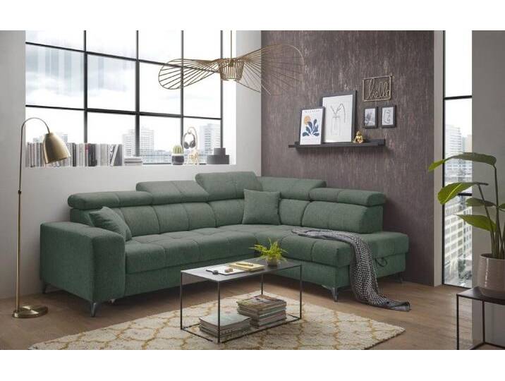 ED EXCITING DESIGN Ecksofa Sydney, mit elektrischer Sitzverbreitung oder Schlaffunktion, grün, Mit Elektrofunktion, Winter Moos ED EXCITING DESIGN Ecksofa Sydney, mit elektrischer Sitzverbreitung oder Schlaffunktion, grün, Mit Elektrofunktion, Winter Moos von OTTO