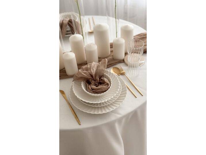 EKA Teller-Set Lotus White Flower (48-tlg), 6 Personen, 24- oder 48-teilig, für 6 oder 12 Personen, aus hochwertigem Porzellan, 48 tlg. von OTTO